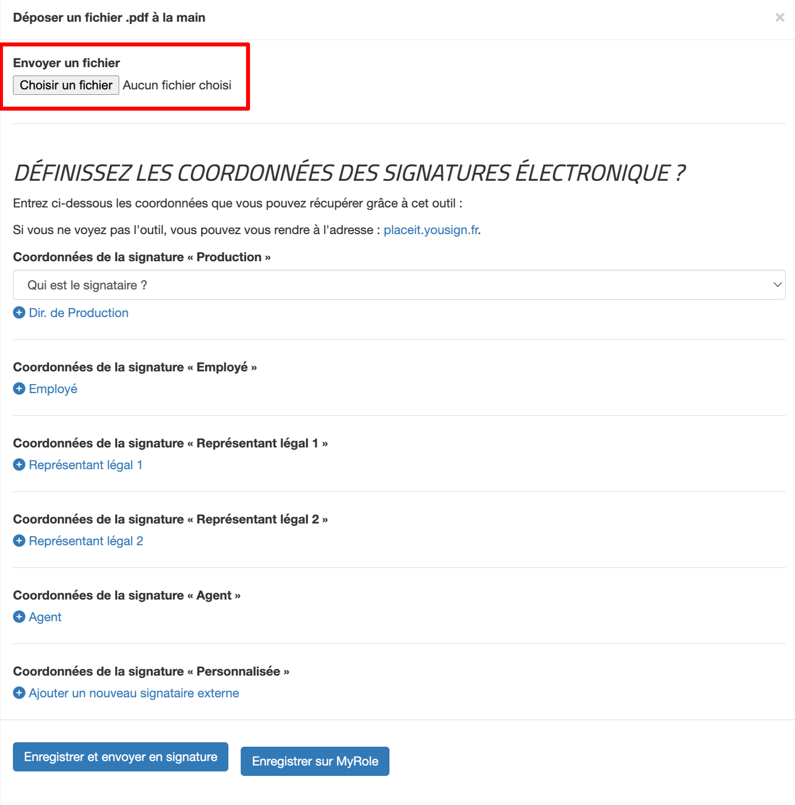 Capture YouSign étape 1